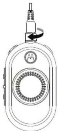 MOTOROLA CLP1060 - Connecting a Wired Audio Accessory - 2