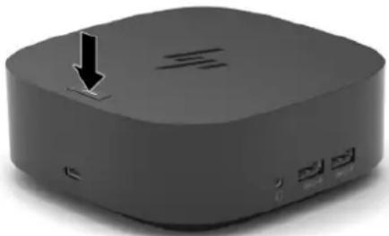 HP USB Type-C Dock G5 - Step 3: Turning on the docking station - 1