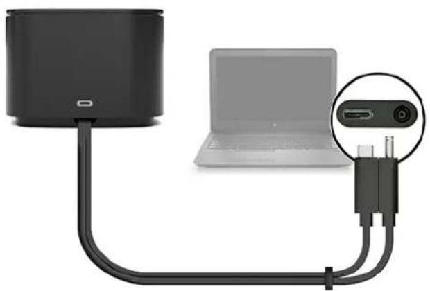 HP Thunderbolt Dock G2 - Krok 2: Připojení k počítači - 4