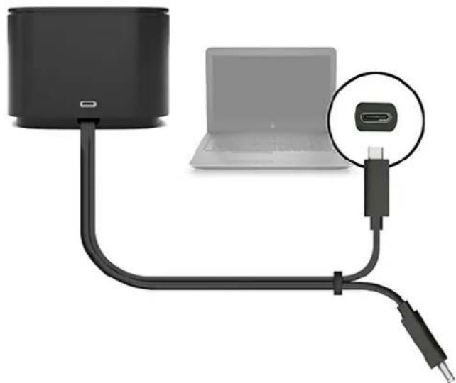 HP Thunderbolt Dock G2 - Krok 2: Připojení k počítači - 5