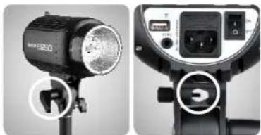 GODOX E250 - • Power Connection - 1