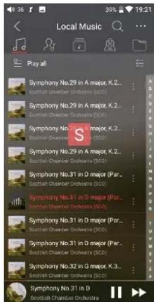 FiiO M11 Pro - 2、Quickly locate all the songs - 1