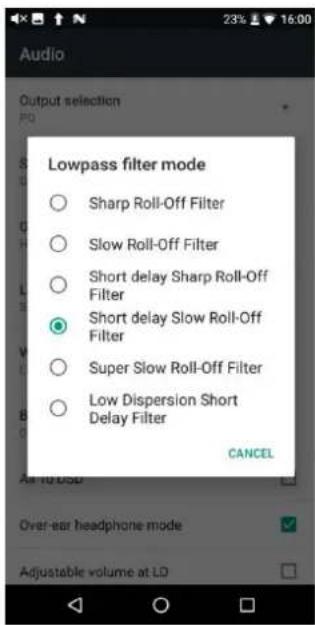 FiiO M15 - Lowpass filter mode - 1