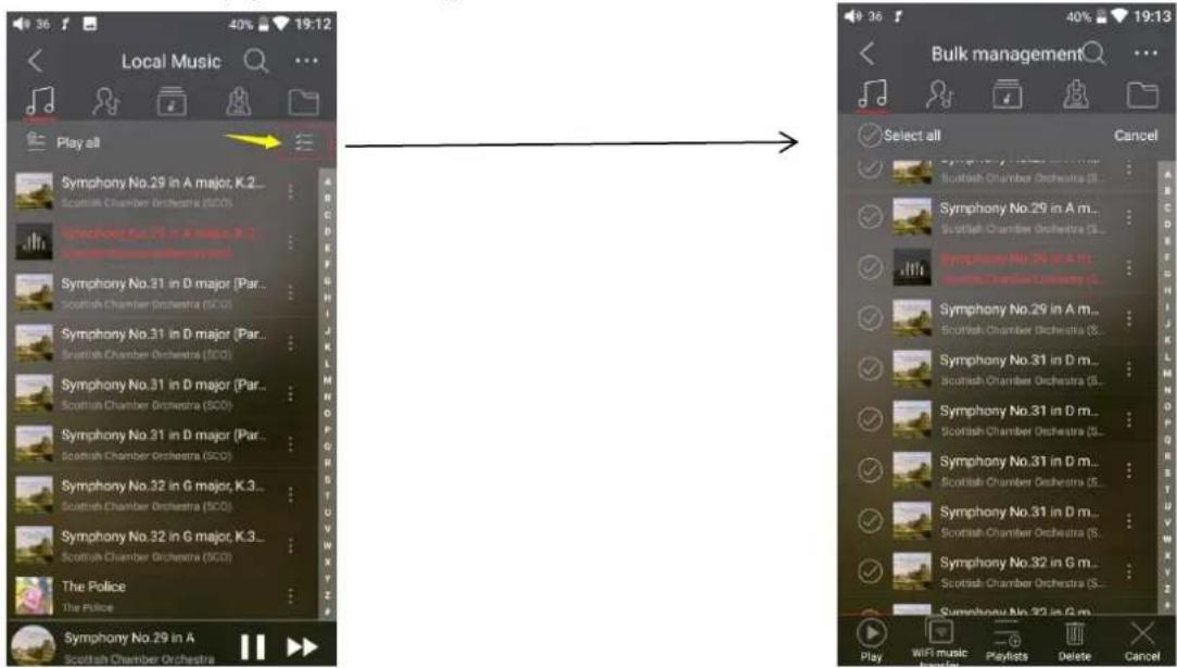 FiiO M15 - Bulk management - 1