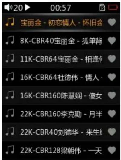 FiiO M3K - Songs added to favorites - 2