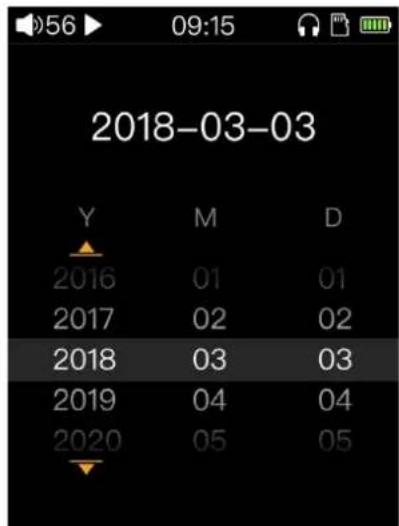 FiiO M3K - Date setting - 2