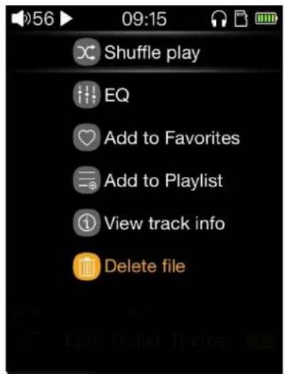 FiiO M3K - Delete files of songs - 1