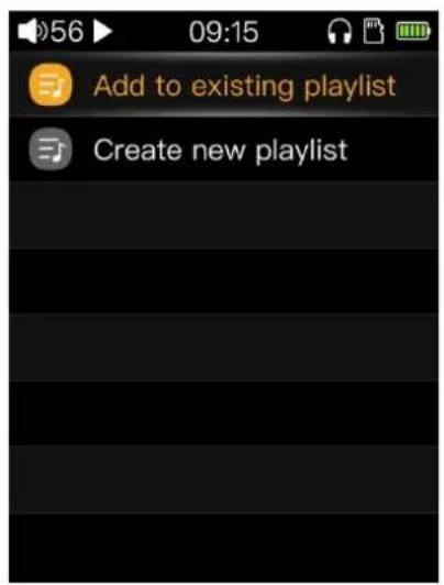 FiiO M3K - Shortcuts menu - 2