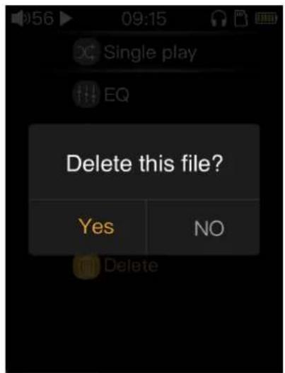 FiiO M3K - Delete files of songs - 2
