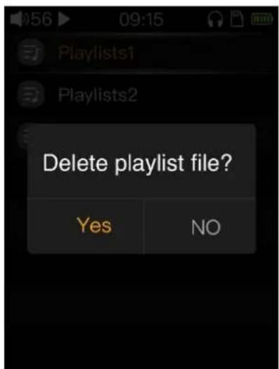 FiiO M3K - Delete playlist - 3