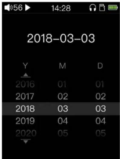 FiiO M3K - Date setting - 1