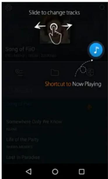 FiiO X5 - 1) App homepage - 1