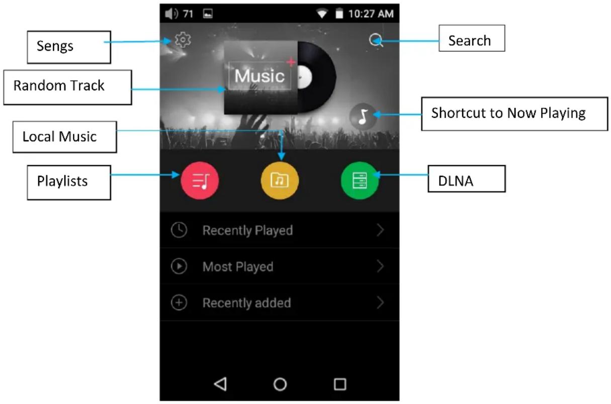 FiiO X5 - 1) App homepage - 3