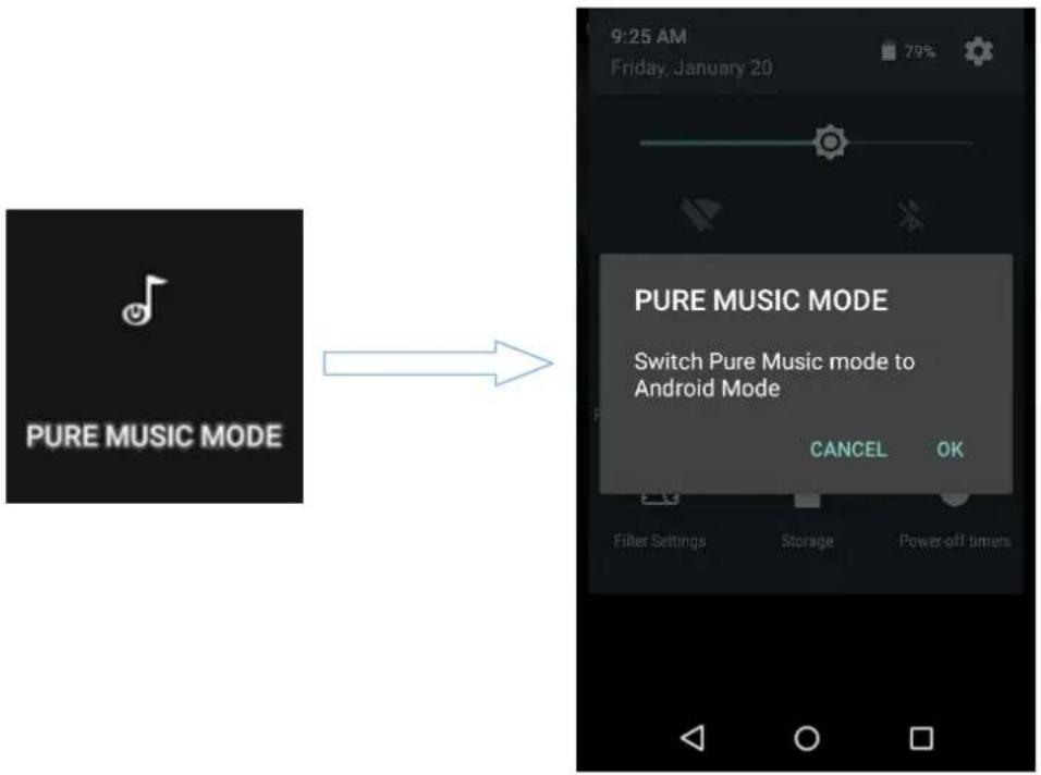 FiiO X5 - Switching from Pure Music to Android mode - 1