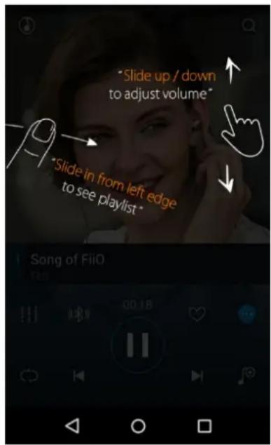 FiiO X5 - b) Gesture operaons - 2