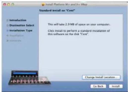 Standard install on "Cent" Introduction Destination Select Installation Type Installation Importing This will take 2.9 MB of space on your computer. Click install to perform a standard installation of this software on the disk "Cent". Change Install Location... Go Back Install