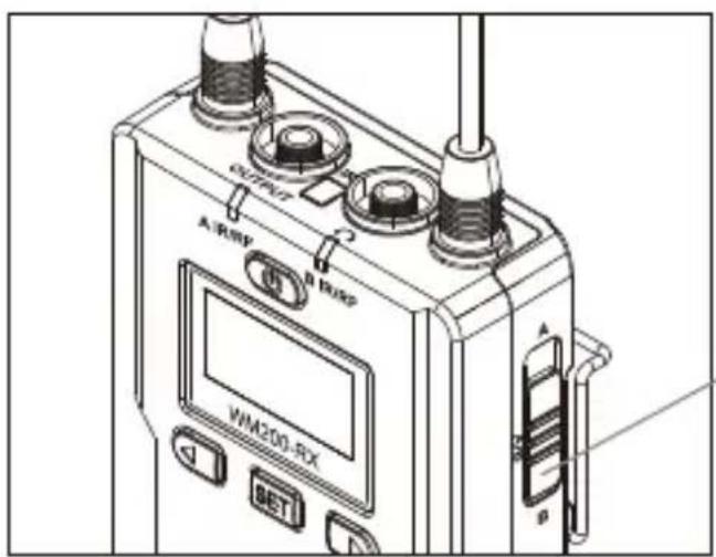 Comica CVM-WM200A - A、B or A+B Group Selection Switch - 1