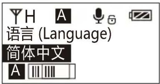 Comica CVM-WM200A - 系统语言选择 - 2