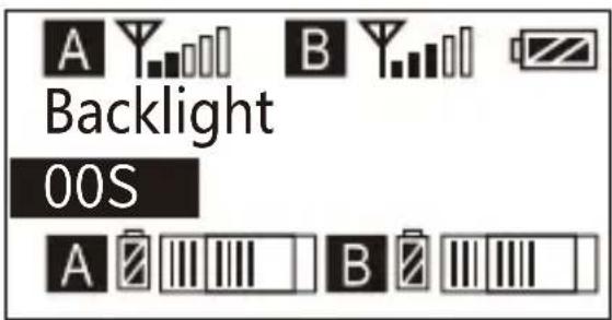 Comica CVM-WM200A - Backlight ‘ Lighting Time/Turn Off ’ Adjustment - 3