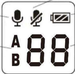 Comica CVM-WM200A - Hand-held Transmitter Screen Display Instruction - 1
