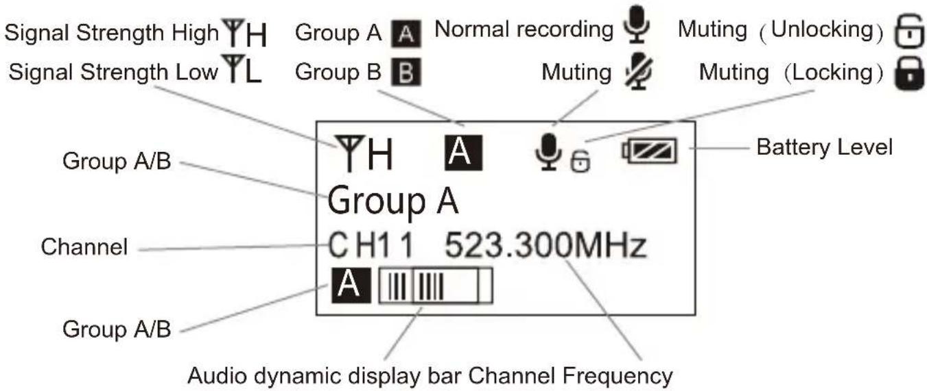 Comica CVM-WM200A - Screen Display Instruction - 1