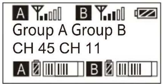 Comica CVM-WM200A - Manually Adjust the Channel of Group A/ Group B - 3