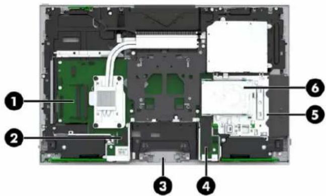 HP EliteOne 800 G5 - Vyhledání vnitřních součástí - 1