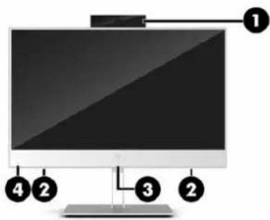 HP EliteOne 800 G5 - Součásti na přední straně - 1