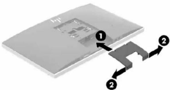 HP EliteOne 800 G5 - Nasazení krytu zadního portu - 1