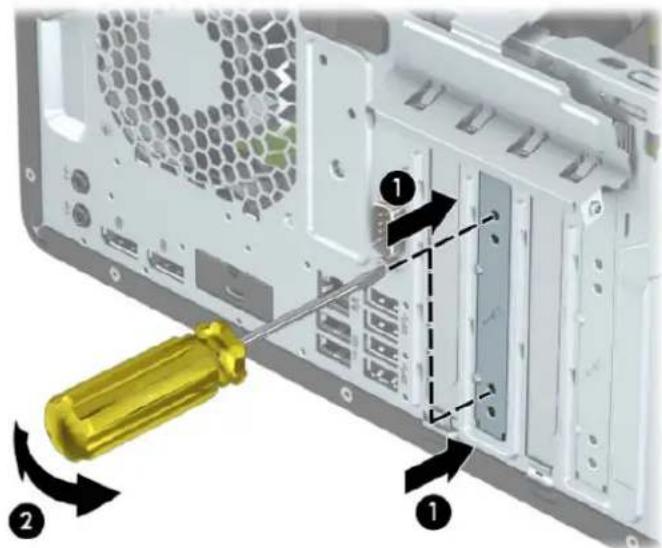 HP EliteDesk 800 G4 - Vyjmutí nebo instalace rozšiřující karty - 6
