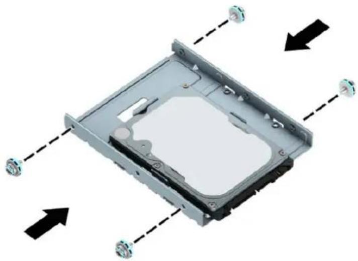 HP EliteDesk 800 G4 - Instalace 3,5palcového interního pevného disku - 6