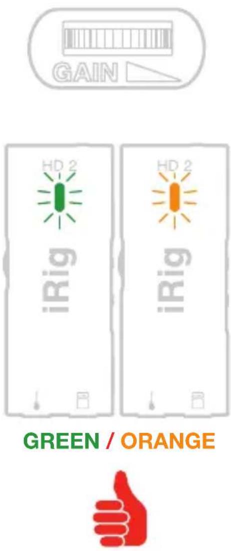 GAIN HD 2 iRig HD 2 iRig GREEN / ORANGE 👍