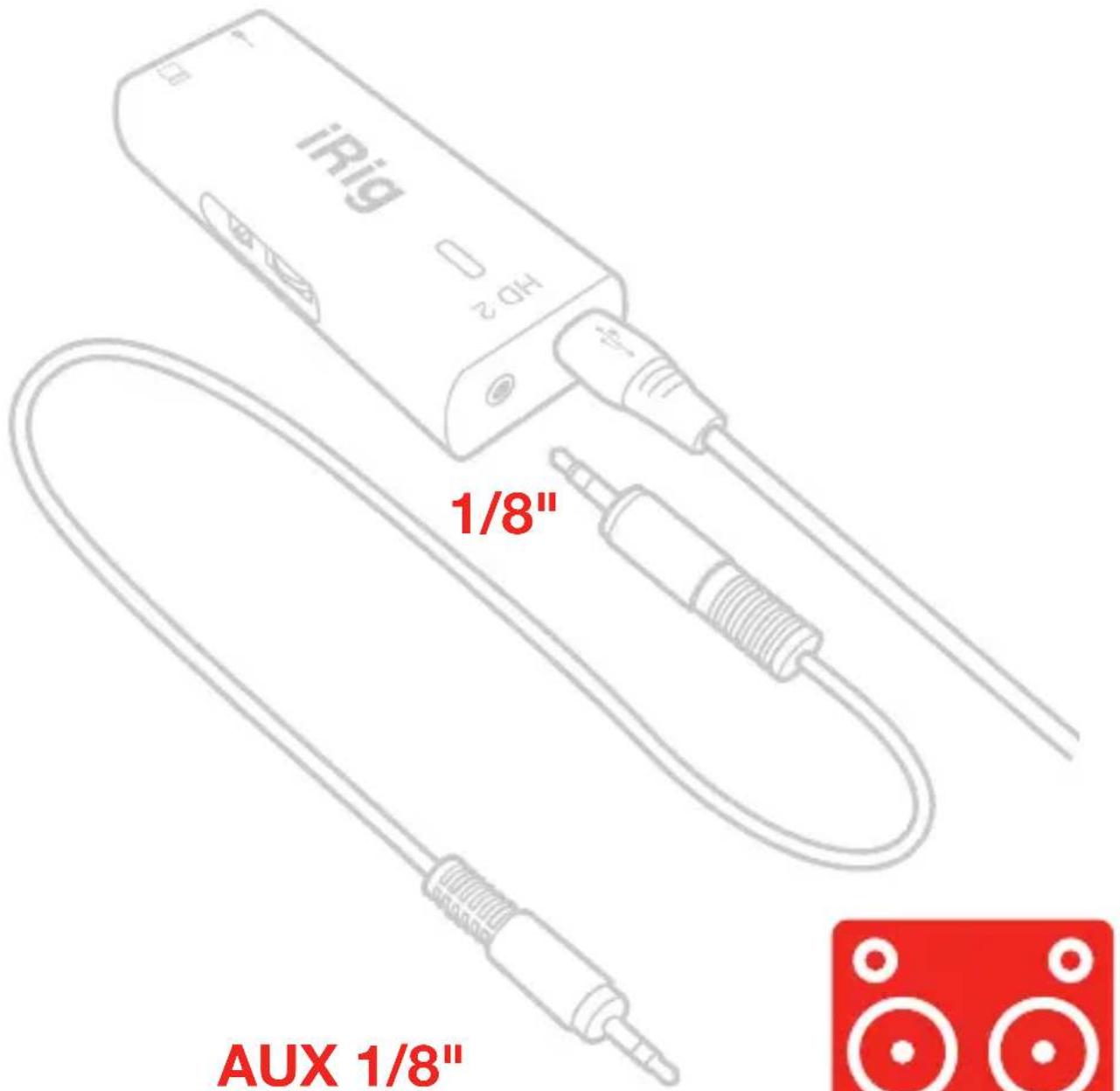 iRig H2 1/8" AUX 1/8"