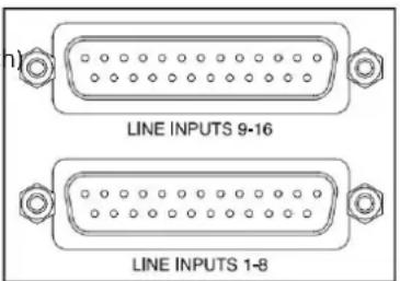 FOCUSRITE Red 16Line - Linkové vstupy - 1