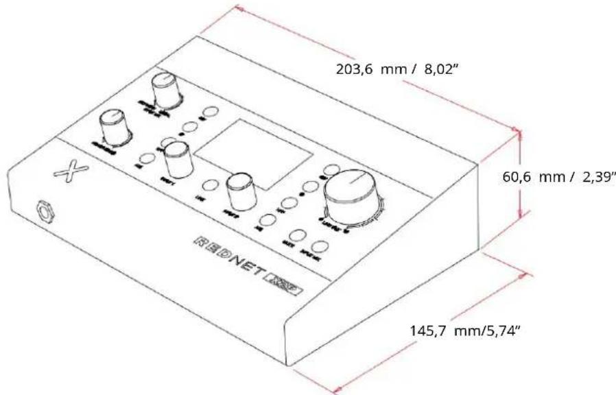 FOCUSRITE RedNet X2P - Fyzikální vlastnosti - 1