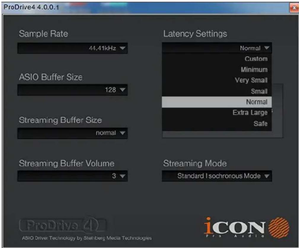 icon Duo22 Live - Latency settings - 1