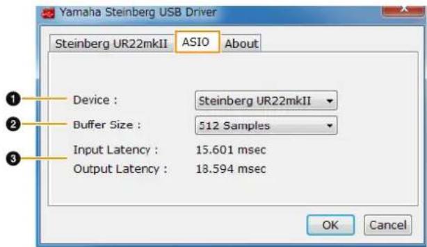 STEINBERG UR22 MKII - ASIO window - 1