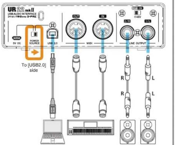 STEINBERG UR22 MKII - Connection examples - 2