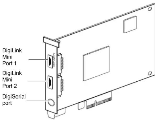 DigiLink Mini Port 1 DigiLink Mini Port 2 DigiSerial port