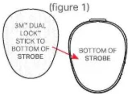 Lume Cube Strobe - 1) ATTACH 3M ^™ VELCRO - 1