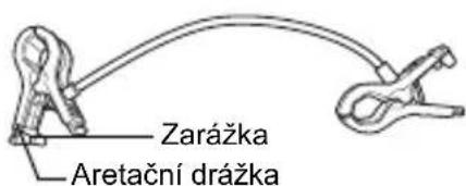 Zarážka Aretační drážka