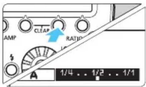 AMP CLEAR RATIO 1/4 .. 1/2 .. 1/1