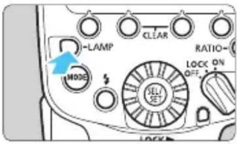 -LAMP CLEAR RATIO- LOCK ON OFF MODE SEL/SET LOCK