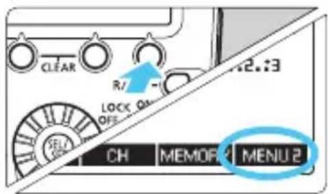 CLEAR R/ LOCK OE OFF CH MEMOR MENU 2