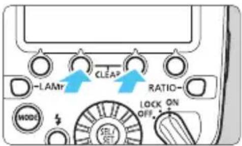 -LAMr CLEAR RATIO- MODO SOLI SET LOCK ON OFF