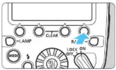 LAMP CLEAR R/ LOCK ON OFF MODE SEL/SET