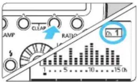 AMP CLEAR RATIO 1 5 10 15 ch 1 5 10 15 ch