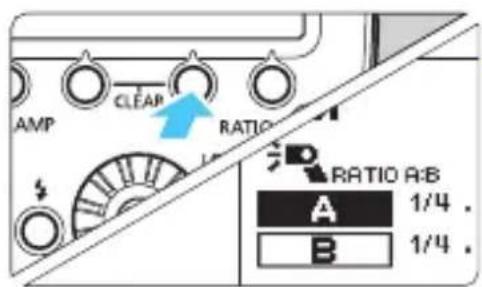 AMP CLEAR RATIO RATIO A:B A 1/4 . B 1/4 .