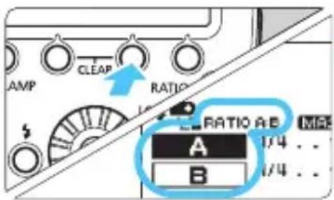 AMP CLEAR RATIO RATIO AB A B 1/4 1/4
