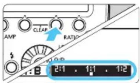 AMP CLEAR RATIO 1:1 B 2:1 . 1:1 . 1:2